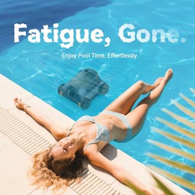 Cordless Pool Vacuum for Above Ground Pool, Robotic Pool Cleaner for Floor Cleaning, 130 Min Runtime, Powerful Suction, Self-Parking, Above Ground Pool Vacuum for Inground Pools up to 1291 Sq.ft - Image 8