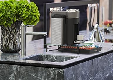 DecoBrothers Crystal Tempered Glass Vertuo Pod Holder Drawer, 28 Large or 56 Small Nespresso Capsule Organizer, Black - Image 6