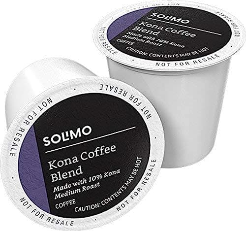 Amazon Brand - Solimo Medium Roast Coffee Pods, Kona Blend, Compatible with Keurig 2.0 K-Cup Brewers, 100 Count - Image 1