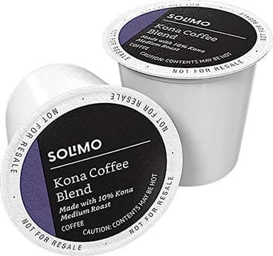 Amazon Brand - Solimo Medium Roast Coffee Pods, Kona Blend, Compatible with Keurig 2.0 K-Cup Brewers, 100 Count - Image 1