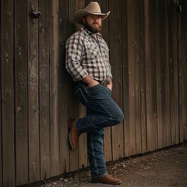 Lumeheel Cowboy Boots for Men - Western Square Toe Men's Brown Boots with Classic Embroidered, Slip on Chunky Heel for Spring Fall 10M - Image 6