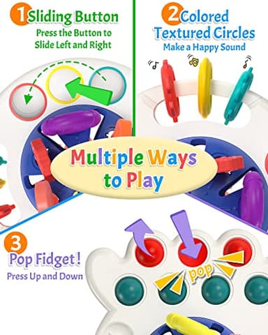 Yetonamr Baby Sensory Montessori Toys for 6-12-18 Months, Pull String Developmental Toys, Toddler Birthday Gift Travel Toy for 1 2 Year Old Boy Girl Infant 8 9 10 Months Old - Image 5