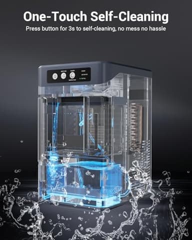 Nugget Ice Maker Countertop – 44 lbs/Day Pebble Ice Machine with 0.8 Gal Water Tank, 6-10 Mins Fast Ice, Self-Cleaning, Portable for Home, Camping, Kitchen, RV - Image 5