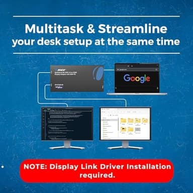 OREI SplitExtend 4K HDMI Splitter Extended Display for Dual Monitor - Multi-Monitor Display 3 Separate Screens - USB A & USB-C Adapter to HDMI 2.0, 4K@60hz, 90W PD Charger, DisplayLink MacOS, Windows - Image 5