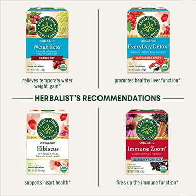 Traditional Medicinals Tea, Organic Rose Hips & Hibiscus, Supports Everyday Wellness, 96 Tea Bags (6 Pack) - Image 7