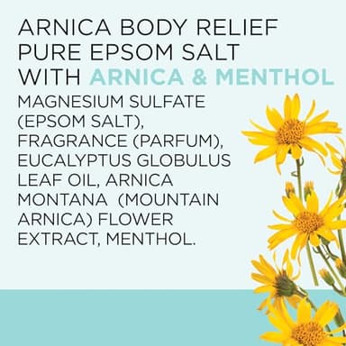 Dr Teal's Epsom Salt Magnesium Soak, Arnica Body Relief with Arnica, Menthol & Essential Oils, 3 lbs - Image 7