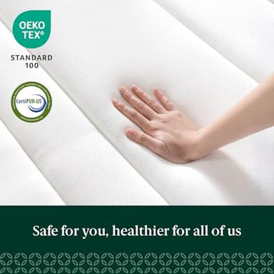ZINUS 10 Inch True Support Hybrid Mattress [New Version], Twin, Fiberglass Free, Medium Feel, Motion Isolation, Certified Safe Foams & Fabric, Mattress in A Box - Image 5