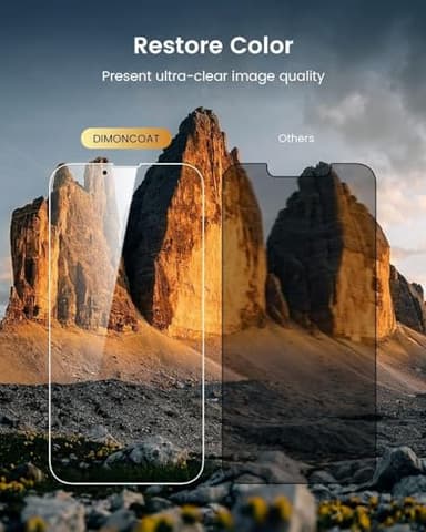 DIMONCOAT 4-PACK TOP 9H+ Glass for iPhone 14 Pro Privacy Screen Protector [Auto Alignment Kit] [10X Military Protection] UNBREAK Tempered Glass Film for iPhone 14 Pro 6.1 inch [Case Friendly] - Image 6