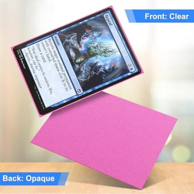 Pink Card Sleeves Fit for MTG, 300 Pieces Standard Card Sleeves for Trading Card Sports Cards Baseball Cards TCG Yugioh Magic(66x91mm), Affordable Sturdy and Nice Shuffling - Image 4
