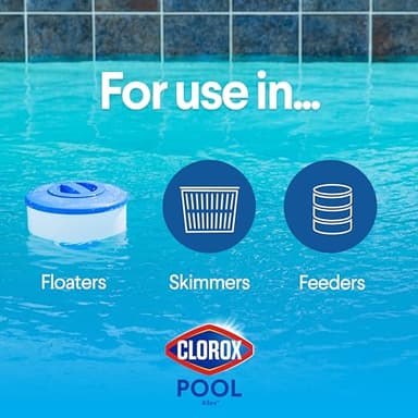Clorox Pool&Spa XTRABLUE 3” Chlorinating Tablets, Individually Wrapped, Kills Bacteria & Stops Algae (5 LB) - Image 4