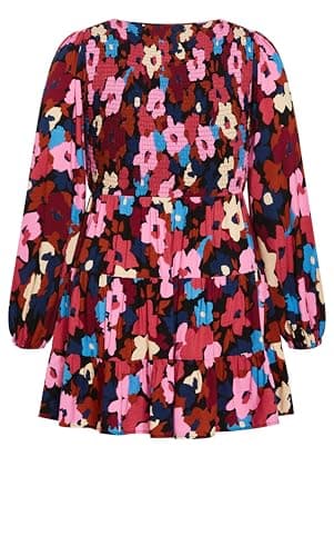 City Chic Women's Plus Size Jemma Mini Print Dress, Sugar Coated - Image 6