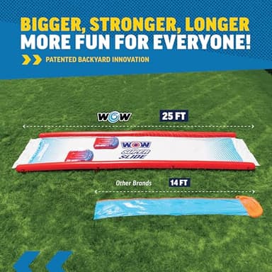 WOW Sports Super Slide Giant Backyard Slip and Slide with Sprinkler, Extra Long Water Slide 25 x 6 ft - Image 6
