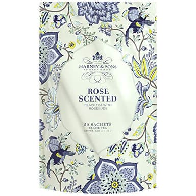 Harney & Sons Bag of Sachets Black Tea w/Rosebuds, 50 Count - Image 1