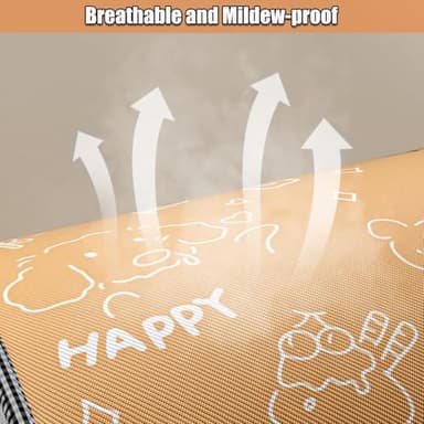 Top Load Washing Machine Cover Waterproof Washer Dryer Cover with Zipper Dustproof Outdoor Full-Automatic Washer Protector Case Laundry Cover 22x22.8x36.2inch (Animal) - Image 5