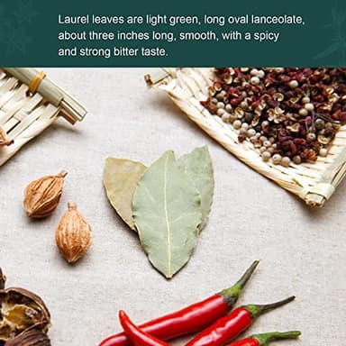 Soeos Bay Leaves Whole, 2 oz(57g), Non-GMO Verified, Dried Leaf, Freshly Packed to Keep Fresh, Laurel Herbs for Cooking, Dried Bay Leaves, Fresh, Green - Image 7