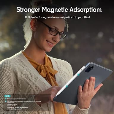 MYSTILUCK Stylus Pen for iPad 11th & 10th Gen - 2X Faster Charging, Tilt & Palm Rejection, Works with iPad Pro 12.9/11/M4, Air 5/M2, Mini 6, iPad 6th-11th Gen (2018-2025) - Image 7