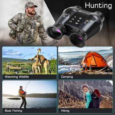 3D VR Night Vision Goggles,8K UHD Night Vision Binoculars for Adults, Auto Wake and Seamless 3D Integration Tech,Infrared Goggles, Rechargeable with 8K Photo&4K Video - Image 8