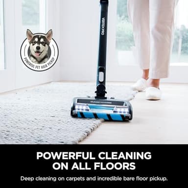 Shark Vertex Pro Cordless Vacuum Cleaner with HEPA Filter, Lightweight, Portable, Removable Handheld, Self Cleaning DuoClean PowerFins, 120-min Runtime, IQ Display, Black/Silver, IZ682H - Image 2