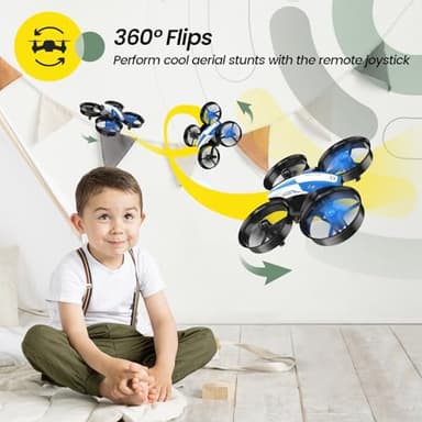 Holy Stone Mini Drone for Kids and Beginners RC Nano Quadcopter Indoor Small Helicopter Plane with Auto Hovering, 3D Flips, Headless Mode and 3 Batteries, Great Gift Toy for Boys and Girls, HS210 Blue - Image 4