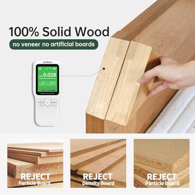 Vadisun Walnut Nightstand Set of 2, Solid Wood Nightstand with Drawers and Open Storage Shelf, Mid Century Modern Nightstands, Wood End Table for Bedroom, Walnut Bedside Table Set of 2(23.23" H) - Image 9