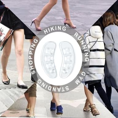 GQTJP Metatarsal Pads, Ball of Foot Cushions for Heels,Non Slip Foot Pads to Relief Pain All Day,Toe Pads Shoe Gummies for Heels, Heel Pads for Stop Feet from Sliding Forward (Mix - 3 Pairs) - Image 6