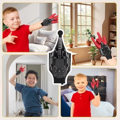 Web Shooter with Gloves - 8FT Spider Web Launcher for Kids, Spider Silk Slinger Wrist Toy - Image 5
