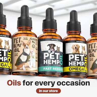 Charlie Buddy - Hеmp Oil for Dogs Cats - Hip and Joint Support and Skin Health - Anxiety, Calm, Pain - Omega 3, 6, 9 and Vitamins B, C, E - Image 9