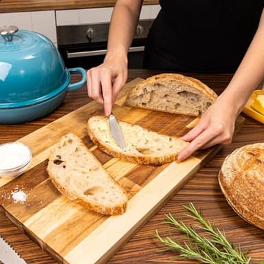 Enamelled Cast Iron Dutch Oven Pot – Dutch Oven For Sourdough Bread Baking – Cast Iron Bread Pot – Blue, 6 Quarts, 26cm – by Nuovva - Image 5