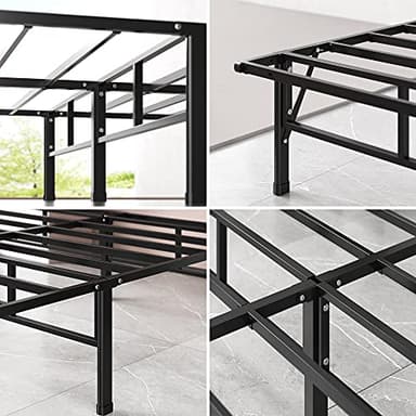 ZINUS SmartBase Compack Mattress Foundation, 14 Inch Metal Bed Frame, No Box Spring Needed, Sturdy Steel Slat Support, King - Image 5