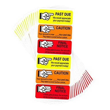 YOUOK 1x2.25INCH Receivable Collections Stickers for Billing, Collections, Final Notices & Accounting - Image 4