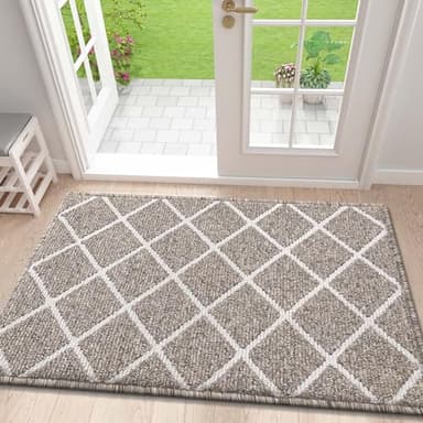 Finchitty Indoor Door Mat, Dirt Resistant and Absorbent, Low-Profile, Non-Slip, Washable Inside Floor Mats for Front Door, Back, and Entrance, 36" x 24", Khaki - Image 6