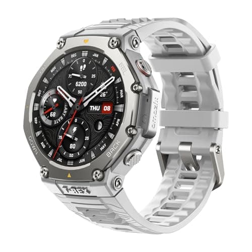Amazfit T-Rex 3 Rugged Military Smart Watch 48mm, GPS (with Privacy), Offline Maps, Long Battery Life,328 Feet Water-Resistant, 170 Fitness/Sport Modes, AI, Voice Control, for Android or iPhone, Gray - Image 1