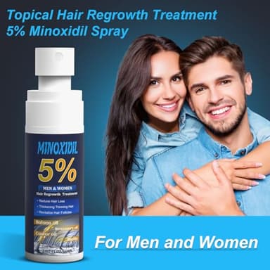 5% Minoxidil for Men and Women, Hair Growth Biotin Serum with Batana and Rosemary for Hair beard Regrowth Treatments, Extra Strength Hair Loss Solution to Regrow Thicker, 2.02FL OZ - Image 7