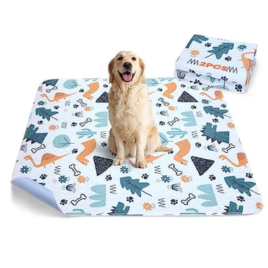 Washable Pee Pads for Dogs, 2 Pack Large 41"x41" Super Absorbent Reusable Pads for Dog Training Pads, 100% Waterproof Non-Slip Pee Pads Whelping Pads Dog Playpen Pads Crate Mat Bed Pads Dog Products - Image 1