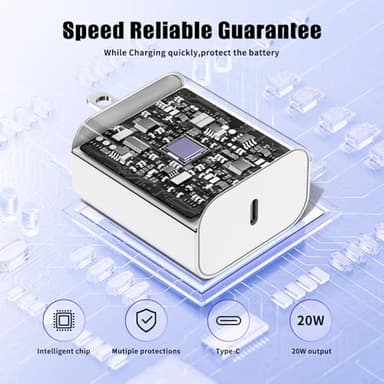 Upgraded Apple Watch Charger, iPhone Watch Charger, 2 in 1 Magnetic iWatch Charger to USB C Cable 3ft with USB C Charger Block for iWatch Series Ultra/9/8/7/6/SE/SE2/5, iPhone 14/13/12/11, Pro/Pro Max - Image 4