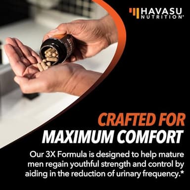 Saw Palmetto Supplement with Stinging Nettle and Pumpkin Seed Extract - Advanced 3X Formula - DHT Blocker Urinary Health and Prostate Support for Mens Health - Vegan, Non-GMO Capsules - 2 Month Supply - Image 5