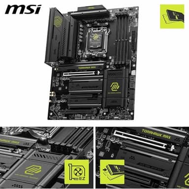 MSI MAG B850 Tomahawk MAX WiFi V1 Motherboard, ATX - Supports AMD Ryzen 9000/8000 / 7000 Processors, AM5-80A SPS VRM, DDR5 Memory Boost 8400+ MT/s (OC), PCIe 5.0 x16, M.2 Gen5, Wi-Fi 7, 5G LAN - Image 3