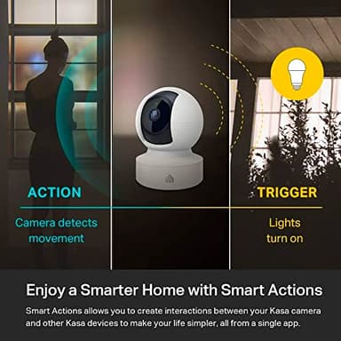 Kasa Indoor Pan/Tilt Smart Security Camera, 1080p HD Dog-Camera,2.4GHz with Night Vision,Motion Detection for Baby and Pet Monitor, Cloud & SD Card Storage, Works with Alexa& Google Home (EC70), White - Image 5