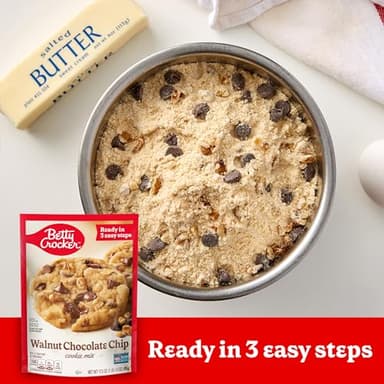 Betty Crocker Walnut Chocolate Chip Cookies, Cookie Baking Mix, 17.5 oz - Image 4