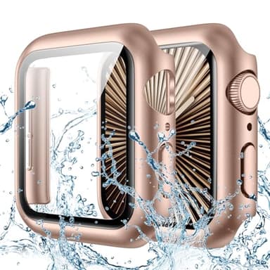Goton Waterproof Case Compatible for Apple Watch Series 11/10 Screen Protector 42mm, Hard Bumper with Tempered Glass for iWatch 11 Cover 42 mm - Image 1