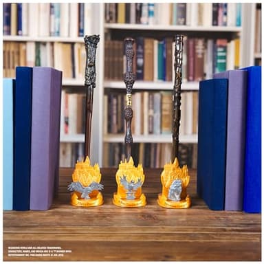 Wizarding World Harry Potter, 12-inch Magical Collector Hermione Granger Wand with Stand & Die-cast Icon, Magical Creatures, Accessory for Halloween Costumes - Image 4