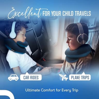 BCOZZY Kids Travel Neck Pillow (8-12 Y/O) – Patented Soft Child Pillow for Head & Chin Support in Car, Airplane, and Road Trip Sleeping. Adjustable Size. Carry Bag. Fully Washable. Medium, Pink - Image 6