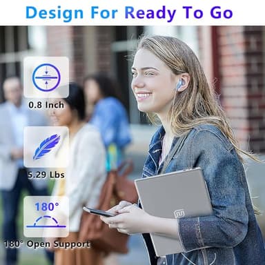 NIAKUN Laptop Computer, Gaming Laptops 2025, 16 Inch Lap Top PC Win 11 Pro, 16GB RAM 1TB SSD, N100 Processor(up to 3.4GHz), Backlit Keyboard, for Business and Students - Image 8