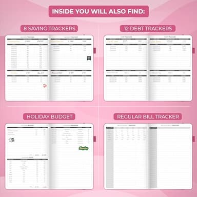 Clever Fox Budget Planner - Expense Tracker Notebook. Monthly Budgeting Organizer, Finance Logbook & Accounts Book, Bill Tracker, A5 (Hot Pink) - Image 6