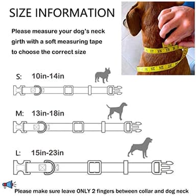 Metal Buckle Dog Collar, Durable Adjustable Dog Collar Soft for Small Medium Large Dogs (L(15-23in), Yellow Leopard) - Image 6