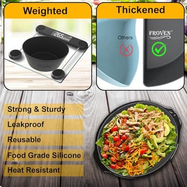 FROVEN 4-4.5 Quart Silicone Slow Cooker Liners Oval – Thickened, Weighted & Sturdy Reusable Crockpot Inserts. Leakproof, Dishwasher Safe, Compatible with Most 4QT to 4.5QT Crock Pot Slow Cookers. - Image 5