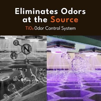 PetSnowy Self-Cleaning Automatic Cat Litter Box with Odor Control TiO2 System, Robot Litter Box with Auto-Packing, App Control, Large Cats & Multiple Cats (2025 Premium Version) - Image 2