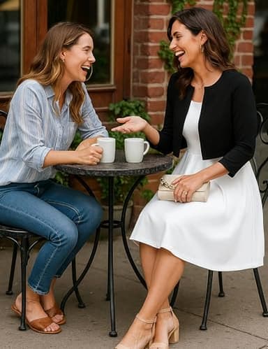 OmicGot Women's 3/4 Sleeve Cropped Cardigan Sweater Bolero Open Front Black Shrugs for Women Dresses S - Image 2