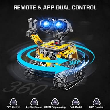 HOGOKIDS Robot Building Toys for Kids - 5 in 1 Remote & APP Controlled Building Set | RC Wall/Engineer Robot/Mech Dinosaur STEM Toys for Boys Girls Age 6 7 8 9 10 11 12+ Year Old (520 Pcs) - Image 5