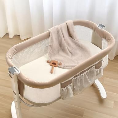 lulumoon Muslin Bassinet Sheets for Baby: Soft Bedside Sleeper Bassinet Fitted Sheets for Boys and Girls - Image 7